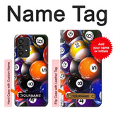 Samsung Galaxy A53 5G Hard Case Billiard Pool Ball with custom name