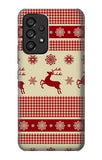 Samsung Galaxy A53 5G Hard Case Christmas Snow Reindeers