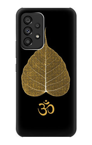 Samsung Galaxy A53 5G Hard Case Gold Leaf Buddhist Om Symbol