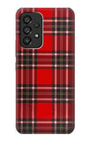 Samsung Galaxy A53 5G Hard Case Tartan Red Pattern