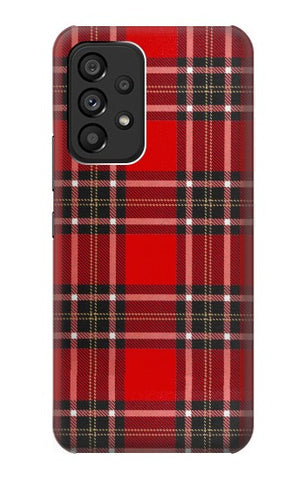 Samsung Galaxy A53 5G Hard Case Tartan Red Pattern