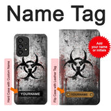 Samsung Galaxy A53 5G Hard Case Biohazards Biological Hazard with custom name