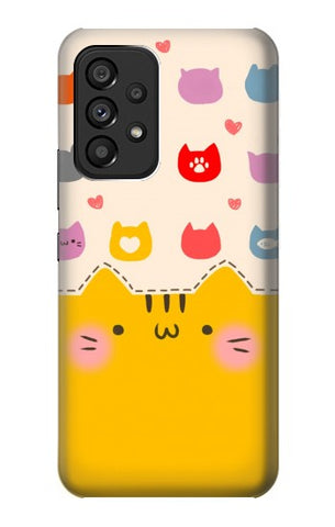 Samsung Galaxy A53 5G Hard Case Cute Cat Pattern