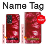Samsung Galaxy A53 5G Hard Case Tie Dye Red with custom name
