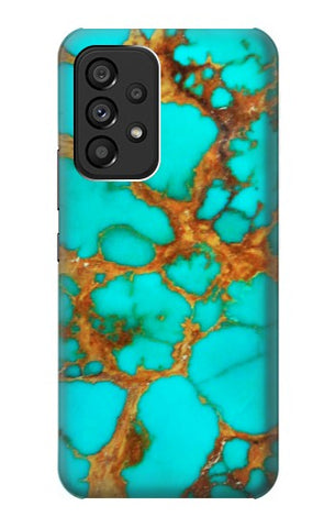 Samsung Galaxy A53 5G Hard Case Aqua Copper Turquoise Gems
