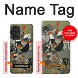 Samsung Galaxy A53 5G Hard Case Ito Jakuchu Rooster with custom name