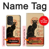 Samsung Galaxy A53 5G Hard Case Chat Noir The Black Cat with custom name