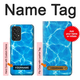 Samsung Galaxy A53 5G Hard Case Blue Water Swimming Pool with custom name