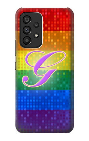 Samsung Galaxy A53 5G Hard Case Rainbow Gay Pride Flag Device