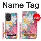 Samsung Galaxy A53 5G Hard Case Candy Minimal Pastel Colors with custom name