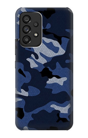Samsung Galaxy A53 5G Hard Case Navy Blue Camouflage