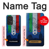 Samsung Galaxy A53 5G Hard Case Italy Football Flag with custom name