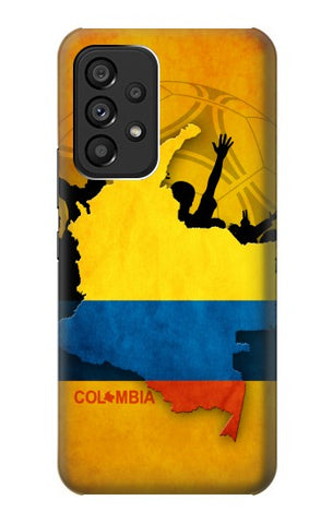 Samsung Galaxy A53 5G Hard Case Colombia Football Flag
