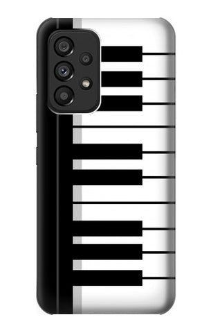 Samsung Galaxy A53 5G Hard Case Black and White Piano Keyboard