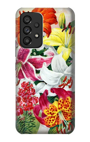 Samsung Galaxy A53 5G Hard Case Retro Art Flowers