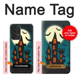 Samsung Galaxy A53 5G Hard Case Halloween Festival Castle with custom name