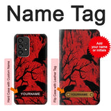 Samsung Galaxy A53 5G Hard Case Crow Black Tree with custom name