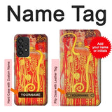 Samsung Galaxy A53 5G Hard Case Gustav Klimt Medicine with custom name