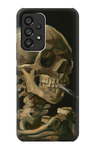 Samsung Galaxy A53 5G Hard Case Vincent Van Gogh Head Skeleton Cigarette