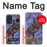 Samsung Galaxy A53 5G Hard Case Platypus Australian Aboriginal Art with custom name