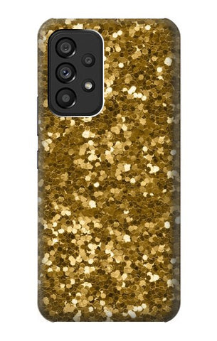 Samsung Galaxy A53 5G Hard Case Gold Glitter Graphic Print