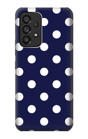 Samsung Galaxy A53 5G Hard Case Blue Polka Dot