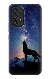 Samsung Galaxy A53 5G Hard Case Wolf Howling Million Star