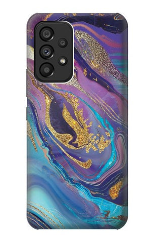 Samsung Galaxy A53 5G Hard Case Colorful Abstract Marble Stone