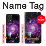 Samsung Galaxy A53 5G Hard Case Galaxy Outer Space Planet with custom name