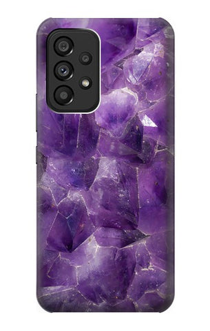 Samsung Galaxy A53 5G Hard Case Purple Quartz Amethyst Graphic Printed