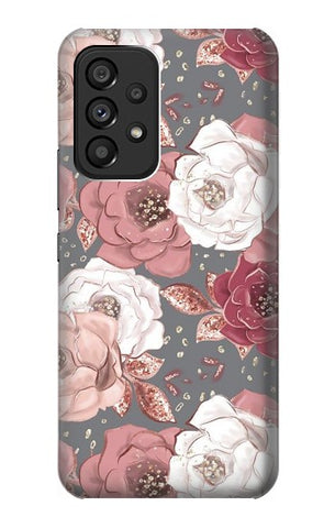 Samsung Galaxy A53 5G Hard Case Rose Floral Pattern