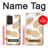 Samsung Galaxy A53 5G Hard Case Seamless Pineapple with custom name