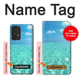 Samsung Galaxy A53 5G Hard Case Summer Ocean Beach with custom name