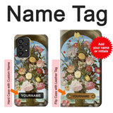 Samsung Galaxy A53 5G Hard Case Vase of Flowers with custom name