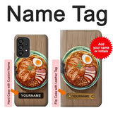 Samsung Galaxy A53 5G Hard Case Ramen Noodles with custom name