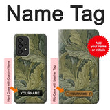 Samsung Galaxy A53 5G Hard Case William Morris Acanthus Leaves with custom name