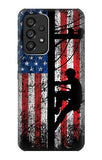 Samsung Galaxy A53 5G Hard Case Electrician Lineman American Flag