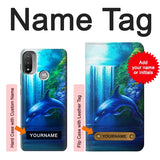  Moto G8 Power Hard Case Dolphin with custom name