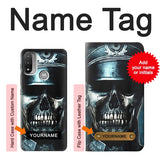  Moto G8 Power Hard Case Skull Soldier Zombie with custom name