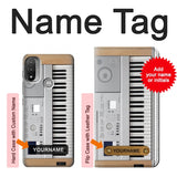  Moto G8 Power Hard Case Keyboard Digital Piano with custom name