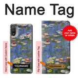  Moto G8 Power Hard Case Claude Monet Water Lilies with custom name