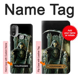  Moto G8 Power Hard Case Grim Reaper Skeleton King with custom name