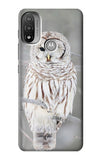  Moto G8 Power Hard Case Snowy Owl White Owl