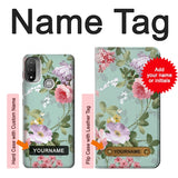  Moto G8 Power Hard Case Flower Floral Art Painting with custom name