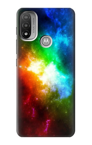  Moto G8 Power Hard Case Colorful Rainbow Space Galaxy