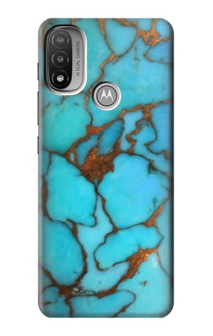  Moto G8 Power Hard Case Aqua Turquoise Rock