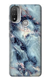  Moto G8 Power Hard Case Blue Marble Texture