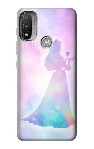  Moto G8 Power Hard Case Princess Pastel Silhouette