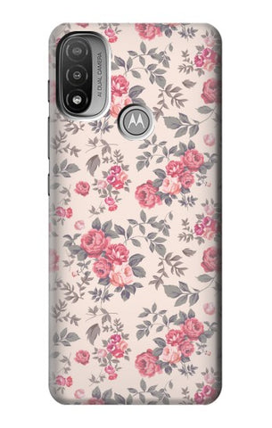  Moto G8 Power Hard Case Vintage Rose Pattern