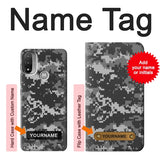  Moto G8 Power Hard Case Urban Black Camouflage with custom name